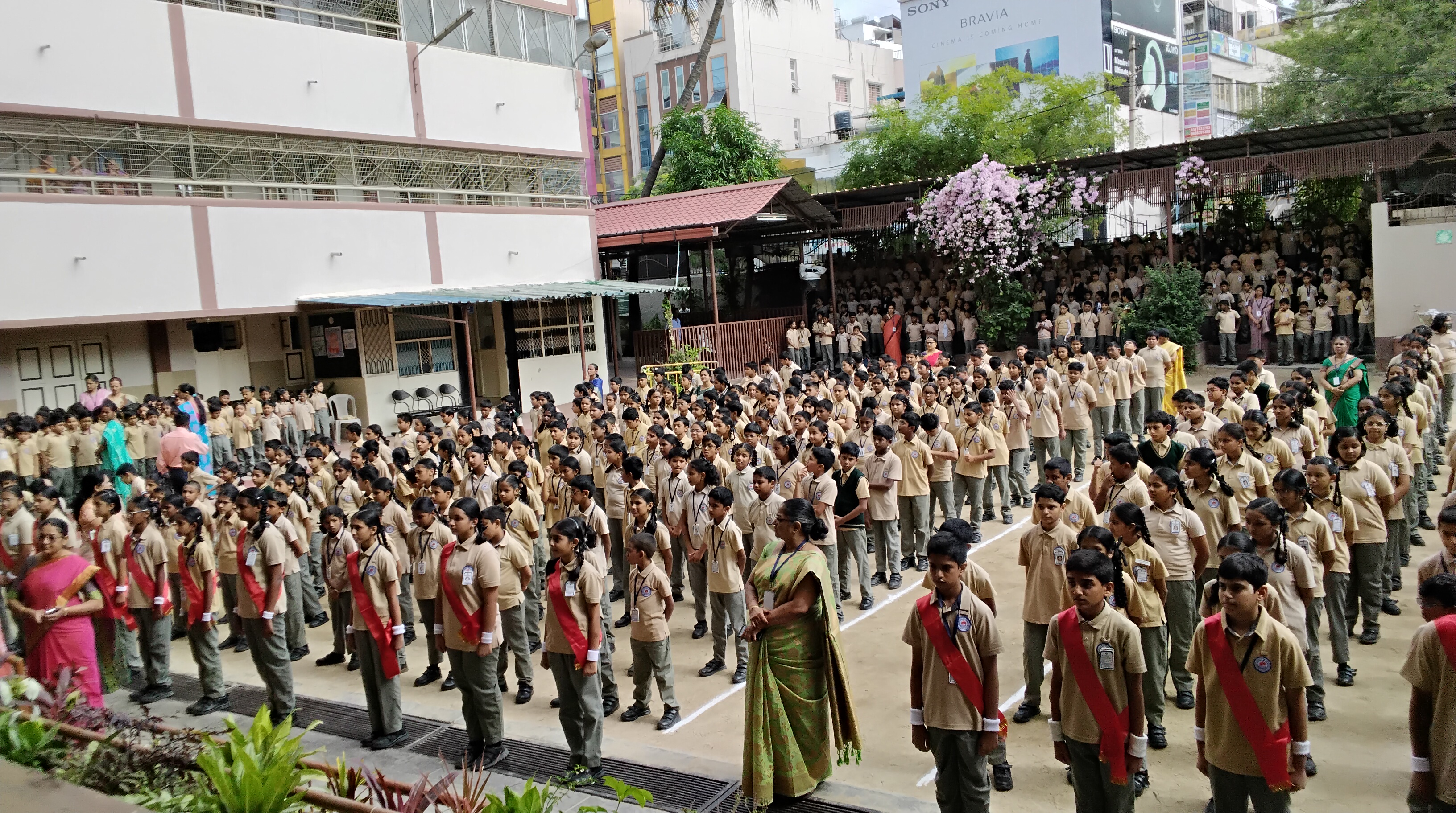 Morning assembly ground